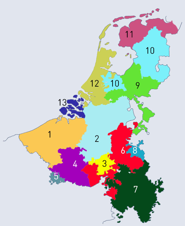 Kaart van de Nederlanden