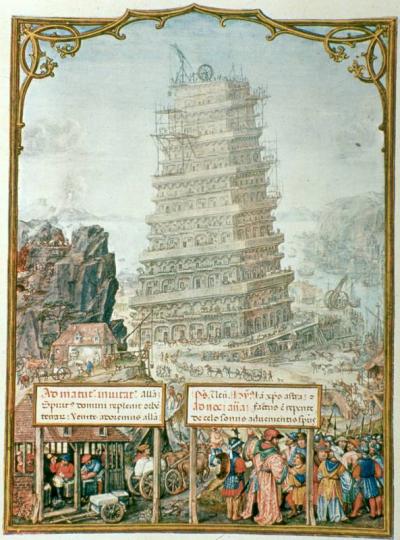 Afbeelding van de toren van Babel