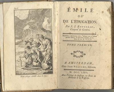 De Zwitserse filosoof Jean Jacques Rousseau had in heel Europa veel invloed met zijn roman Emile, où de l’Education.