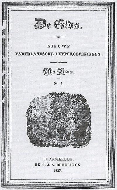 De Gids, aflevering 1, 1837. Foto: Letterkundig Museum 's-Gravenhage.