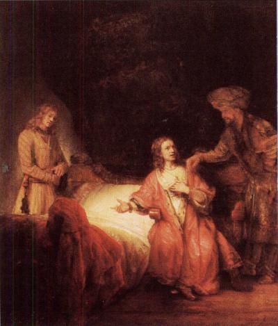 Adriana Nooseman als Jempsar, de vrouw van Potifar. Schilderij van Rembrandt, die in 1655 de opvoering van Vondels Joseph in Dothan gezien had. Potifar, die naast Ariana staat, werd gespeeld door haar echtgenoot Jillis Nooseman.  P.C. Hooft, Warenar. Geld en liefde in de Gouden Eeuw. Samengesteld door Lia van Gemert en Marijke Meijer Drees. Amsterdam 2002, p. 87.