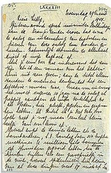 Pagina uit het dagboek van Anne Frank, gedateerd 29 maart 1944. Het dagboek is na de oorlog uitgegeven als Het Achterhuis en is een van de meestgelezen werken uit de literatuur over de Tweede Wereldoorlog.
