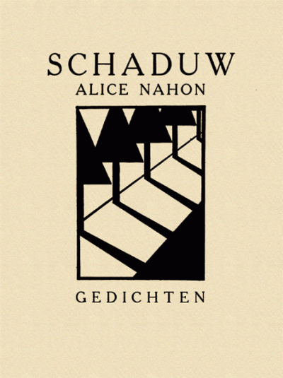 Omslag van Alice Nahon, "Schaduw" 1929 