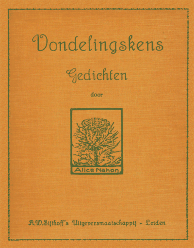 Omslag van Alice Nahon, "Vondelingskens", 1926