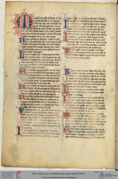 Bij fragment 9: Hertog Jan van Brabant, het fragment begint in het tweede deel van de rechter kolom - Heidelberg UB CodPalGerm 848 18r