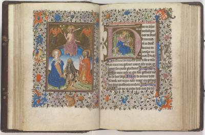 Meester van Catharina van Kleef, ’Getijdenboek’, omstreeks 1460 [10 F 50, 54v-55r] 