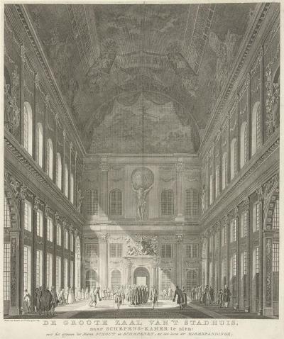 Burgerzaal in het Stadhuis op de Dam te Amsterdam, Paulus van Liender, 1765