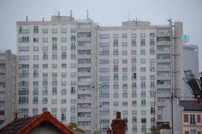 Flats in Saint-Denis, een banlieue ten noorden van Parijs
