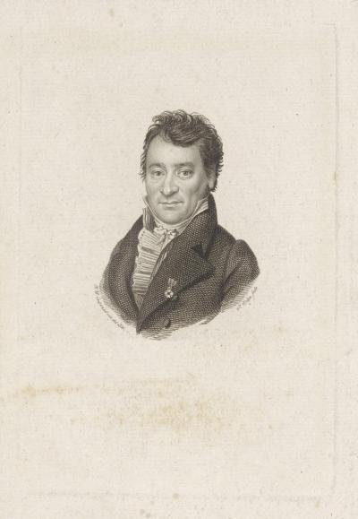 Portret van Hendrik Tollens, door H.W. Caspari/P. Velyn (1820)