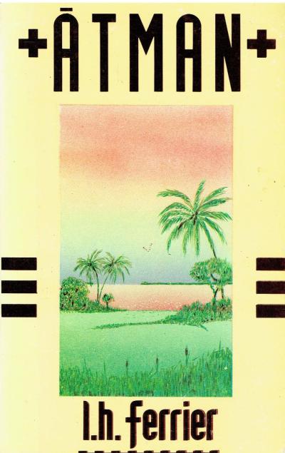 Omslag van tweede druk van Âtman. Uitgegeven door De Volksboekwinkel in Paramaribo in 1990.