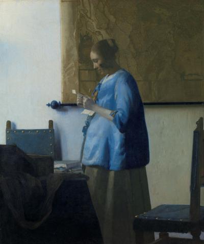 Johannes Vermeer, Brieflezende vrouw, ca. 1663, Rijksmuseum Amsterdam