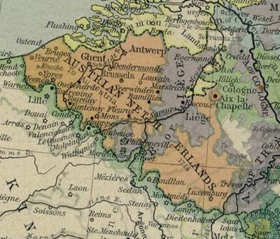 De Oostenrijkse Nederlanden in 1784