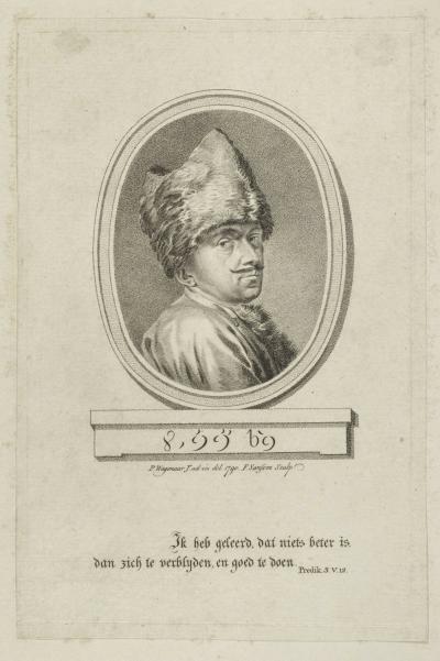 Portret van Pieter van Woensel (1747-1808) door Franciscus Sansom, 1790. Beeldcollectie van de gemeente Haarlem.