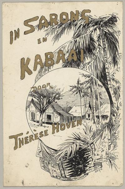 Bandontwerp voor: Thérèse Hoven, In sarong en kabaai