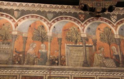 Het verhaal van de Burggravin van Vergi in het Florentijnse Palazzo Davanzati
