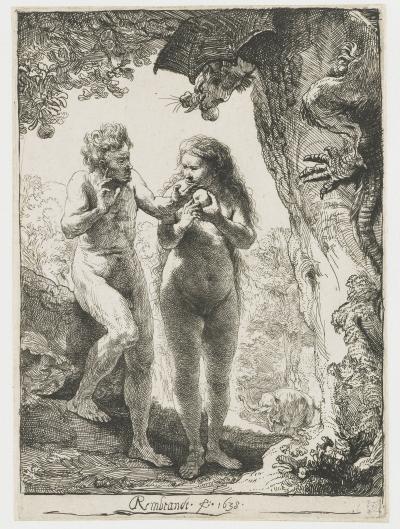 Afbeelding van Adam en Eva (1638) door Rembrandt van Rijn