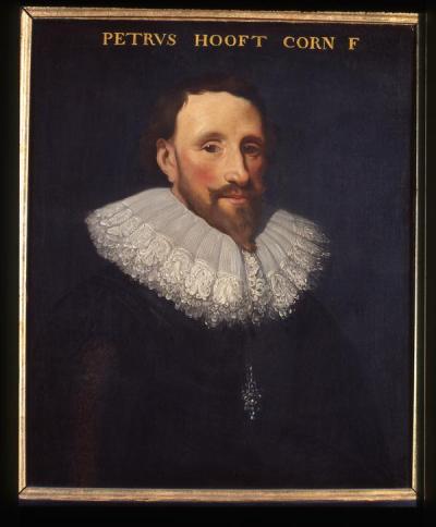 Portret van Pieter Cornelisz. Hooft. Anoniem, 17e eeuw (Universitaire Bibliotheken Leiden)