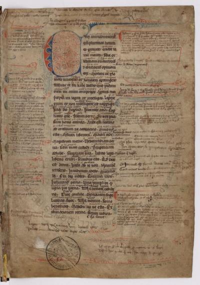 Pagina’s uit het Egmondse Cato-handschrift