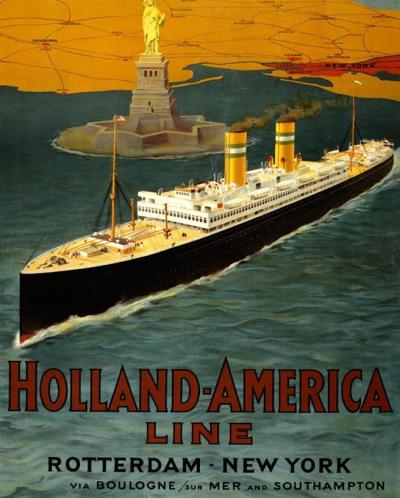 Poster van de Holland-America Line