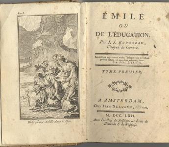 De Zwitserse filosoof Jean Jacques Rousseau had in heel Europa veel invloed met zijn roman Emile, où de l’Education.