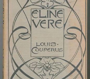 Eline Vere met bandontwerp van L.W.R. Wenckebach, voor uitgeverij P.N. van Kampen & Zoon (1898)