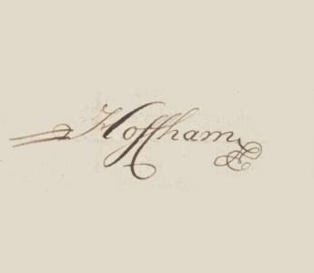 Handtekening van Otto Hoffham