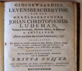 Franciscus Lievens Kersteman, Gedenk-waardige Levens-beschryving van […] Johan Christoforus Ludeman
