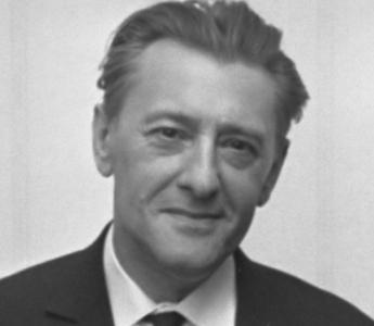 Louis Paul Boon, prijsuitreiking Jan Campertstichting te Den Haag 1967 