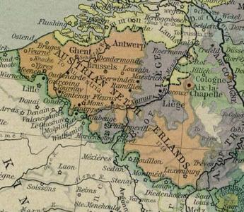 De Oostenrijkse Nederlanden in 1784