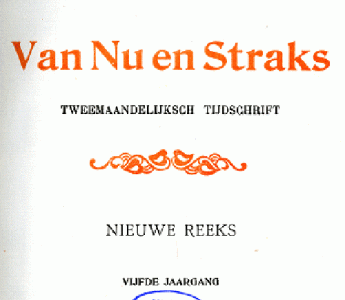 Van Nu en Straks. Nieuwe reeks. Jaargang 5, 1901