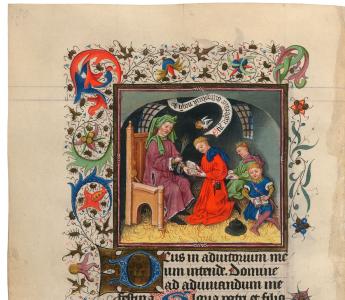 Miniatuur-illustratie uit het Getijdenboek van Catharina van Kleef