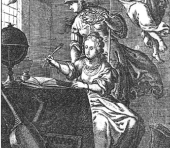 Titelprent van Johanna Hobius, 't Lof der Vrouwen (1643).