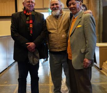 Clyde Lo A Njoe met Klaas de Groot en Peter de Rijk