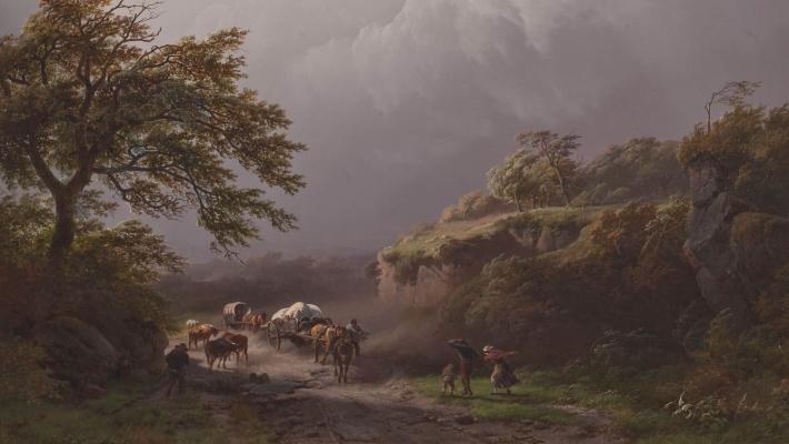 B.C. Koekkoek, "De storm", 1840