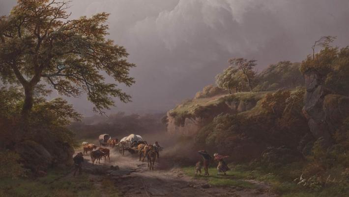 B.C. Koekkoek, "De storm", 1840