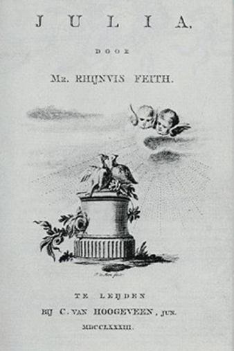 Titelpagina van Julia (1783) door Rhijnvis Feith.
