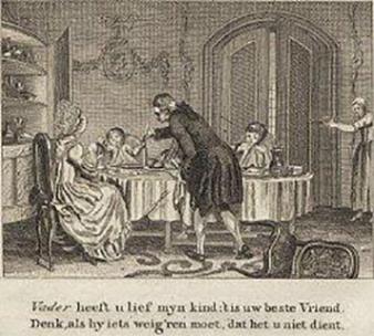 J.H. Swildens, Vaderlandsch A-B boek voor de Nederlandsche jeugd (1781) - de letter ‘V’.