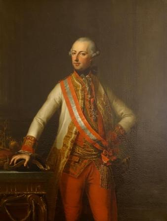 Keizer Jozef II, landvoogd van de Oostenrijkse Nederlanden.