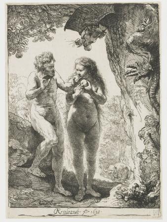 Afbeelding van Adam en Eva (1638) door Rembrandt van Rijn