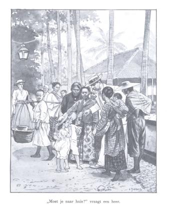 ‘Moet je naar huis?’, tekening door C. Jetses