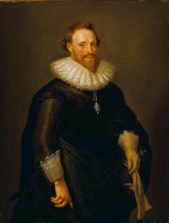 Portret van P.C. Hooft door J.M. Quinkhard, 1738-1748.  Collectie Amsterdam Museum.