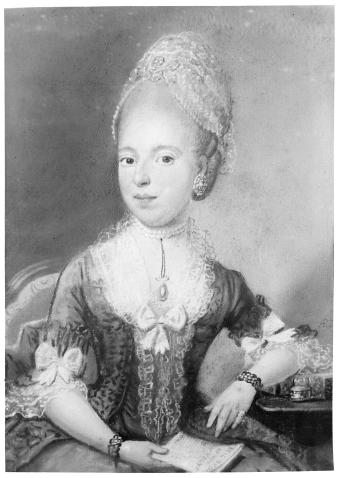 Huwelijksportret van Anna van der Aar de Sterke