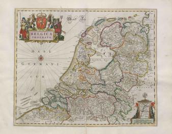 Afbeelding 6 - Kaart van de Zeven Verenigde Provinciën in de Atlas maior van Joan Blaeu.