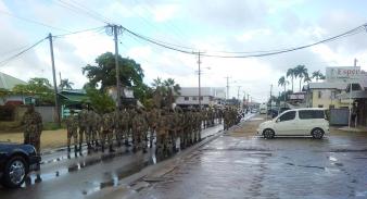 Begrafenis van Michaël Slory met staatseer in Paramaribo, 28 december 2018.