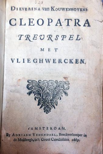 Titelpagina van Dieverina van Kouwenhoven, Cleopatra