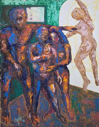 Het doek Ecce homo (1991) van Clyde R. Lo A Njoe