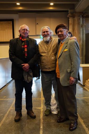 Clyde Lo A Njoe met Klaas de Groot en Peter de Rijk